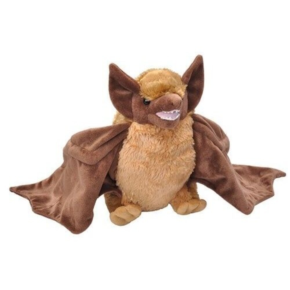 Wild Republic Bat Plush Stuffed Animal 18" Wing Span Brown Toy Wild Life